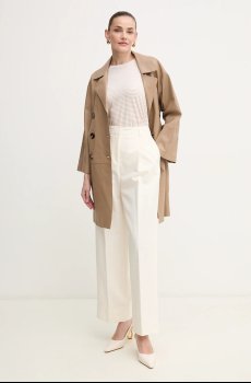 Брюки с примесью льна BOSS Orange