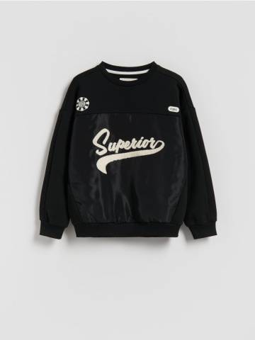 Reserved - Світшот з аплікацією - чорний - 927FJ-99X