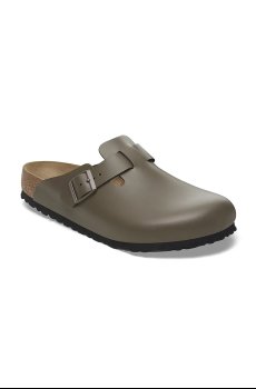 Кожаные шлепанцы Birkenstock Boston