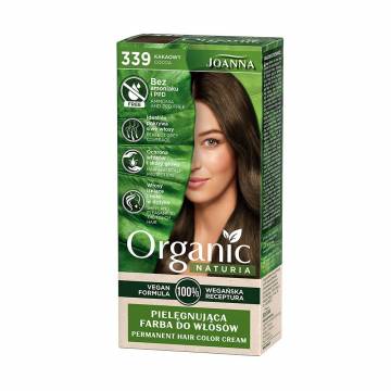 Безаммиачная стойкая крем-краска для волос Joanna Naturia Organic Permanent Color Cream 339 Cocoa, 100 мл Безаммиачная стойкая крем-краска для волос Joanna Naturia Organic Permanent Color Cream 339 Cocoa, 100 мл