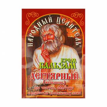 Крем-бальзам Народный Целитель Дегтярный, 10 г Крем-бальзам Народный Целитель Дегтярный, 10 г