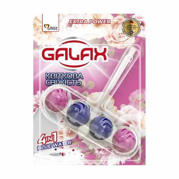 Туалетный блок для унитаза Galax Extra Power Цветочная свежесть, 55 г