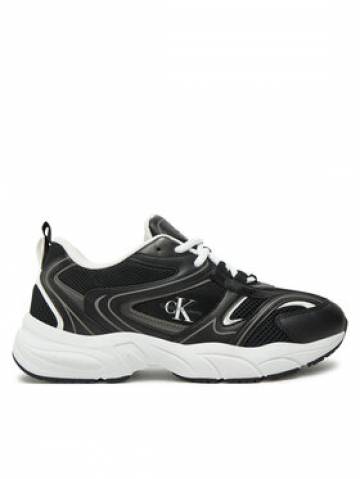 Calvin Klein Jeans Снікерcи Retro Tennis Mesh Ml YW0YW01807 Чорний Calvin Klein Jeans Снікерcи Retro Tennis Mesh Ml YW0YW01807 Чорний