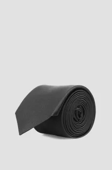 Мужской черный шелковый галстук Черный ONESIZE Karl Lagerfeld 500198.805100;990