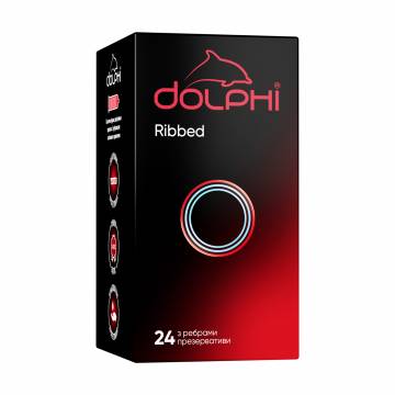 Уценка! Презервативы Dolphi Ribbed с ребрами, 24 шт Уценка! Презервативы Dolphi Ribbed с ребрами, 24 шт