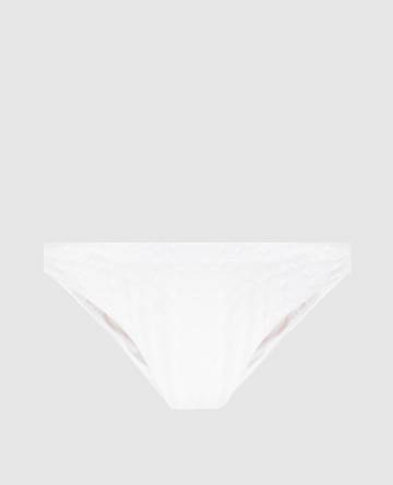 Белые трусики от купальника в шаблон логотипа монограммы