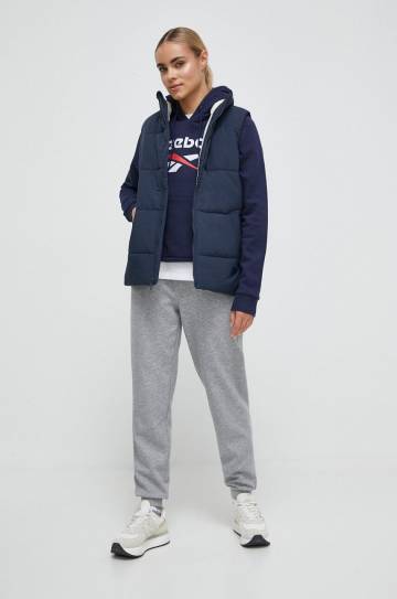 Кофта Reebok женская цвет синий с капюшоном с принтом Кофта Reebok женская цвет синий с капюшоном с принтом