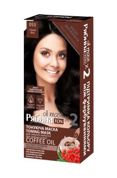 Уценка! Тонирующая маска Acme Color Рябина Ton Oil Mask Duo Pack для темных волос, c эффектом ламинирования, 053 Черный, 2*30 мл