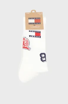 Белые носки (2 пары) PATCH Белый 39-42 Tommy Hilfiger 701236470