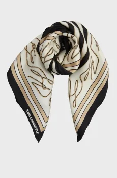 Женский шелковый платок с узором AUTOGRAPH SEAS Разноцветный ONESIZE Karl Lagerfeld B2W33047
