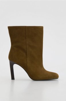 Reserved - Замшеві черевики на підборах - бежевий - 563ID-80X