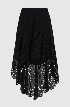 Черная ассиметричная юбка Finn