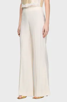 Женские белые брюки Белый 34 Sandro SFPPA01850_Ecru