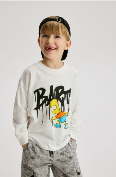 Reserved - Футболка The Simpsons - кремовий - 694IG-01X