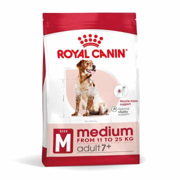 Сухой корм для взрослых собак средних пород Royal Canin Medium Adult 7+, 4 кг (30050400)