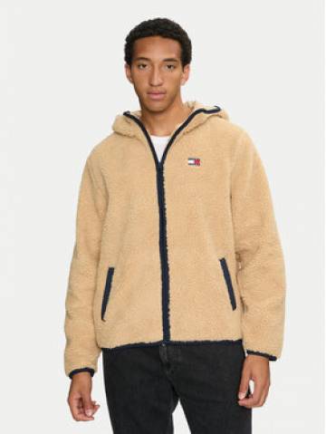 Tommy Jeans Демісезонна куртка Teddy DM0DM19224 Бежевий Regular Fit Tommy Jeans Демісезонна куртка Teddy DM0DM19224 Бежевий Regular Fit