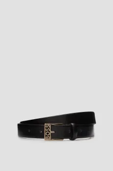 Женский черный кожаный ремень Черный 90 BOSS 50465878;002