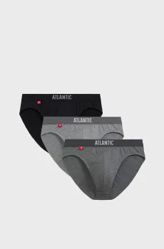 Мужские брифы (3 шт) Разноцветный S Atlantic 3MP-094