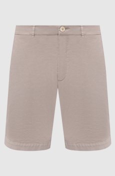 Серые шорты из хлопка