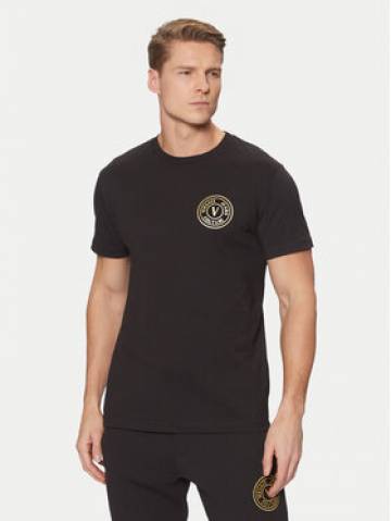 Versace Jeans Couture Футболка 78GAHT00 Чорний Regular Fit Versace Jeans Couture Футболка 78GAHT00 Чорний Regular Fit