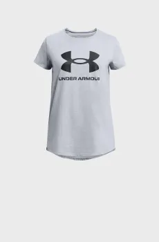 Детская серая футболка UA SPORTSTYLE LOGO SS Серый 7 Under Armour 1361182-035