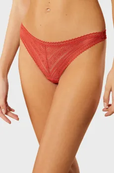Женские красные трусики-танга SUBLIME Красный L Etam 6530708