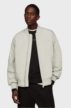 Мужской светло-серый бомбер TJM CLASSICS Ментоловый S Tommy Jeans DM0DM17879