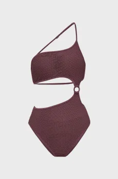 Женский коричневый купальник CROCHET Коричневый M Karl Lagerfeld B1W46036