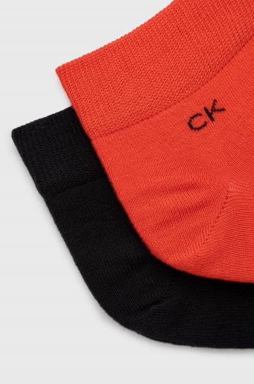 Носки Calvin Klein (2-pack) мужские цвет красный Носки Calvin Klein (2-pack) мужские цвет красный