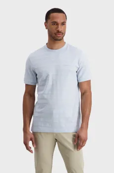 Мужская голубая футболка в полоску Голубой 3XL Pierre Cardin PC.-C5 21860.2157