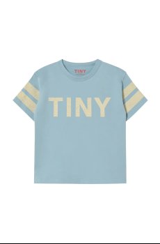 Детская хлопковая футболка Tinycottons STRIPES LOGO TEE