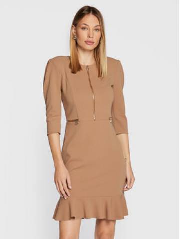 Rinascimento Коктейльна сукня CFC0111065003 Бежевий Regular Fit Rinascimento Коктейльна сукня CFC0111065003 Бежевий Regular Fit