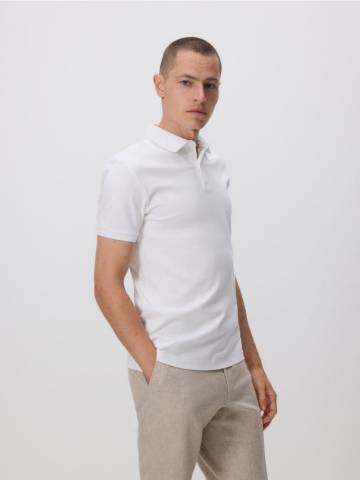 Reserved - MEN`S POLO - кремовий - 855DI-01X Reserved - MEN`S POLO - кремовий - 855DI-01X