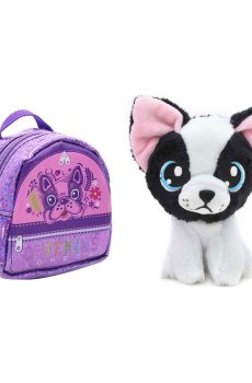 Мягкая игрушка Funville CuteKins Домашние животные в сумочках Бульдог, от 1.5 лет, 10 см (FV35061-4)