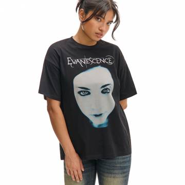 Cropp - Чорна футболка з принтом Evanescence - чорний Cropp - Чорна футболка з принтом Evanescence - чорний