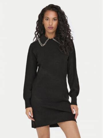 JDY Трикотажна сукня Aubray 15313594 Чорний Regular Fit JDY Трикотажна сукня Aubray 15313594 Чорний Regular Fit