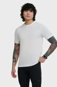 Мужская белая футболка STOPWATCH Белый L Saucony SAM800377-IVH