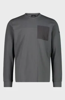 Мужской серый лонгслив STRETCH JERSEY Серый 54 CMP 34F0627-E910