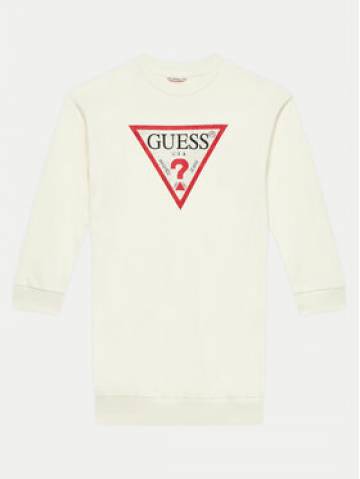 Guess Повсякденна сукня J3YK20 KA6R3 Écru Regular Fit Guess Повсякденна сукня J3YK20 KA6R3 Écru Regular Fit