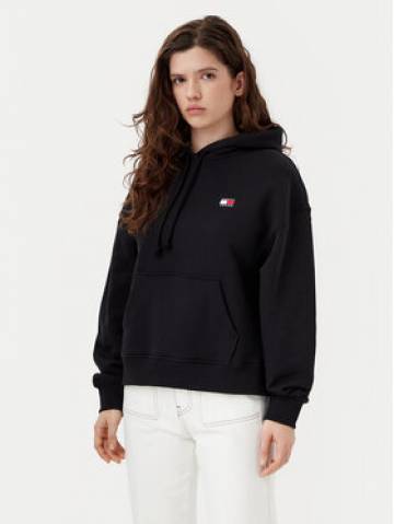 Tommy Jeans Світшот Badge DW0DW19414 Чорний Boxy Fit Tommy Jeans Світшот Badge DW0DW19414 Чорний Boxy Fit