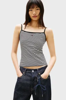 Женский топ в полоску ESSENTIAL STRAP Разноцветный S Tommy Jeans DW0DW20675