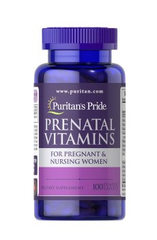 Витамины для беременных Puritans Pride Prenatal Vitamins, 100 капсул