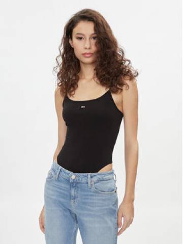 Tommy Jeans Боді Essential DW0DW17993 Чорний Slim Fit Tommy Jeans Боді Essential DW0DW17993 Чорний Slim Fit