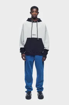 Мужское серое худи OVERSIZED RAW EDGES H Серый S Preach 247171