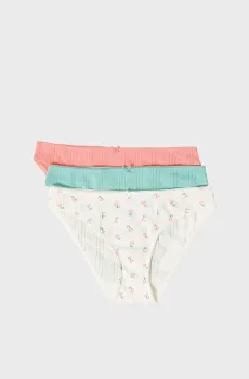 Женские трусики-слипы (3 шт) JOLLY Разноцветный XS Etam 6552032