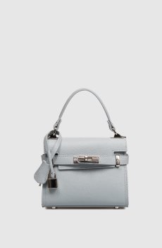 Голубая кожаная сумка Dollaro