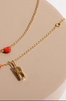 Позолоченный серебряный кулон Design Letters