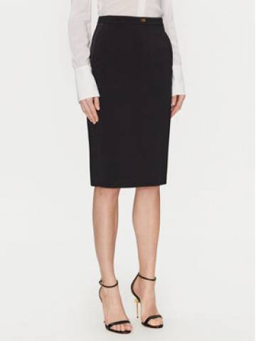 Elisabetta Franchi Спідниця-міді GO-099-51E2-V260 Чорний Regular Fit Elisabetta Franchi Спідниця-міді GO-099-51E2-V260 Чорний Regular Fit