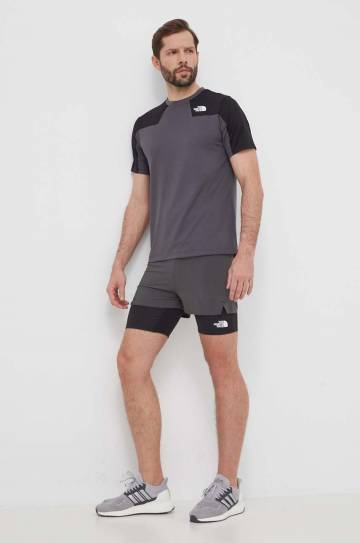Спортивная футболка The North Face Mountain Athletics цвет серый узорный NF0A87JJWUO1 Спортивная футболка The North Face Mountain Athletics цвет серый узорный NF0A87JJWUO1
