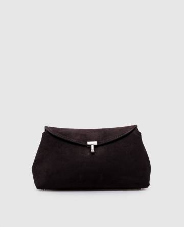 Коричневая замшевая сумка T-Lock Коричневая замшевая сумка T-Lock